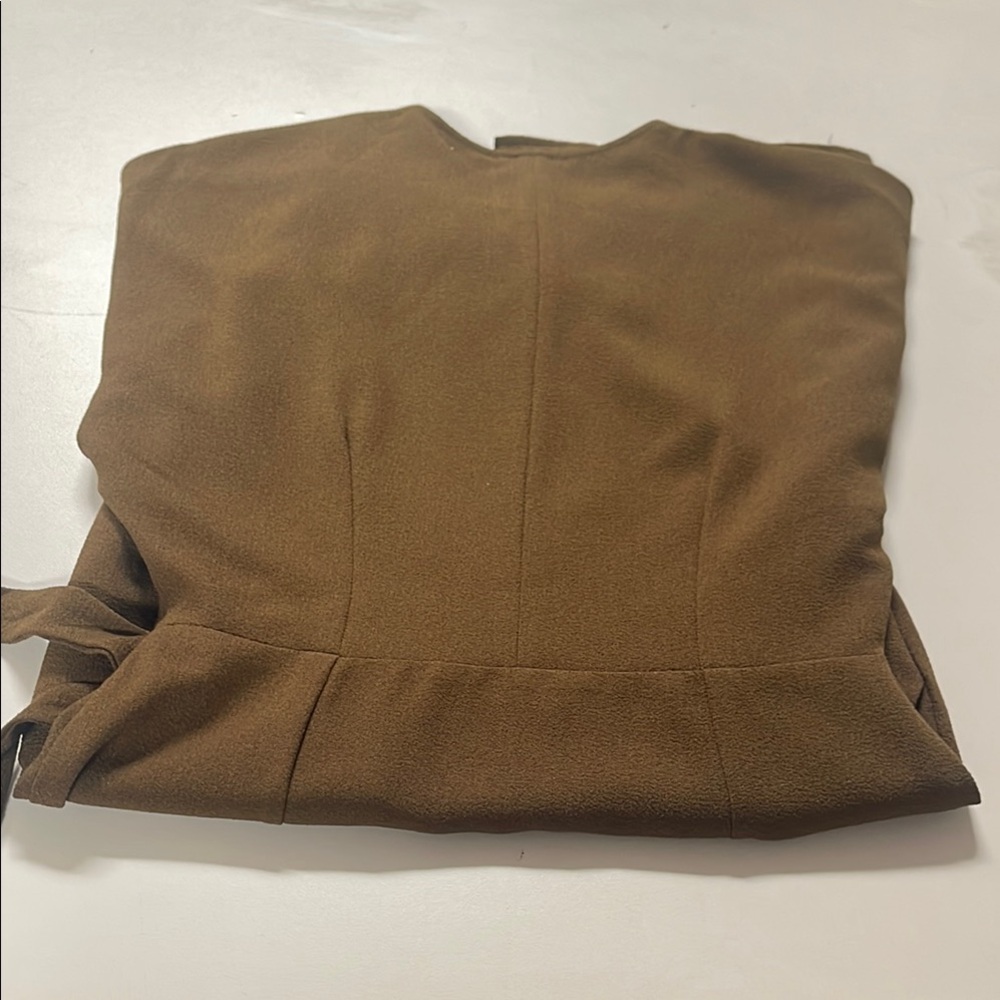 NWT Brown Wrap Kimono Style Top - Picture 8 of 15